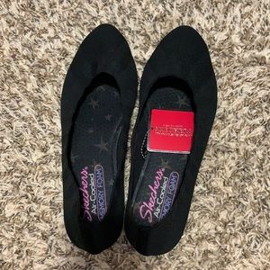 Skechers Black Cleo Bewitch Flats